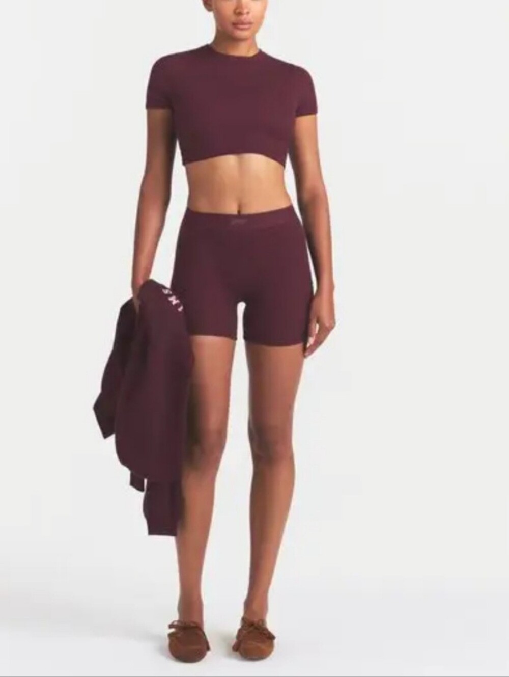SKIMS Ribbed Cotton Boxers- In Redwood!!!